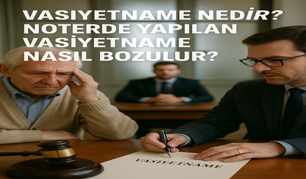 Vasiyetname Nedir? Noterde Yapılan Vasiyetname Nasıl Bozulur?