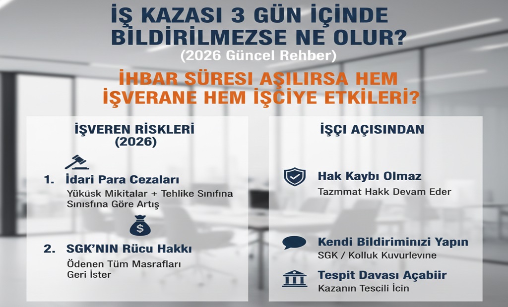 İş Kazası 3 Gün İçinde Bildirilmezse Ne Olur 2026?