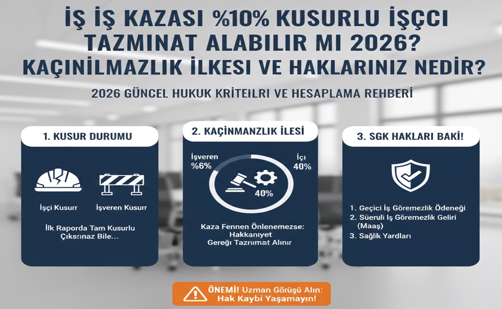 %100 Kusurlu İşçi Tazminat Alabilir mi 2026? Kaçınılmazlık İlkesi ve Haklarınız Nedir?