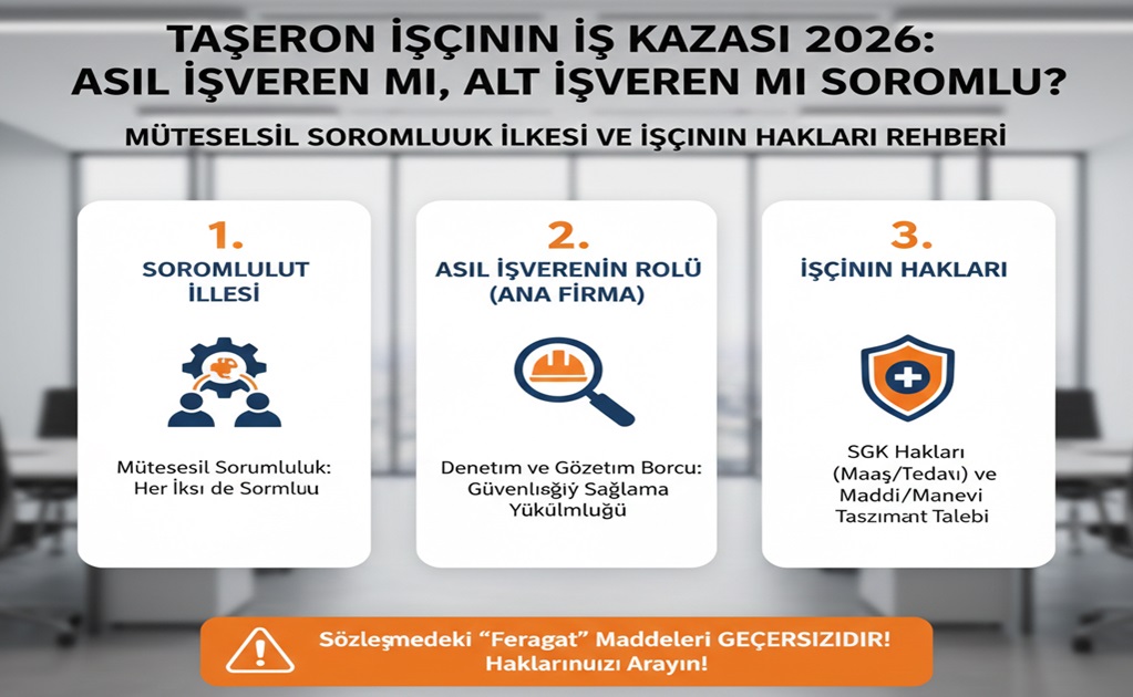 Taşeron İşçinin İş Kazası 2026: Asıl İşveren mi, Alt İşveren mi Sorumlu? 