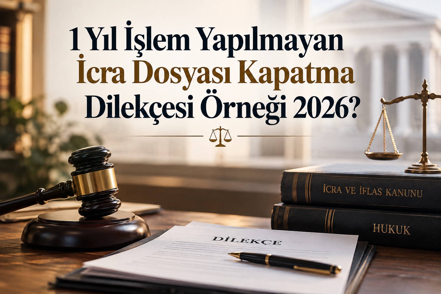 1 Yıl İşlem Yapılmayan İcra Dosyası Kapatma Dilekçesi Örneği 2026